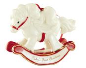 Baby's First Christmas Horse Ornament image