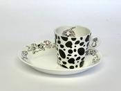 English Ladies Dalmations Espresso Cup &amp; Saucer