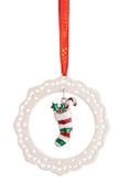 Pierced Ornament with Enamel Stocking image