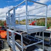 8x4 Personnel Cages - Bracketed Long End - Galvanised - Buckets.ie