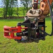 12-22 ton TriGrip 350 Excavator Tree Shears 65mm Pins - Buckets.ie