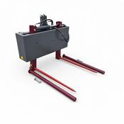 Tractor Hydraulic Bale Handler with Euro 8 Brackets - Buckets.ie
