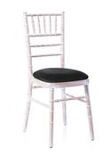 Chiavari Chair - Limewash with Black Pad