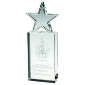 Clear Glass Block With Glass Star image