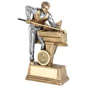 Male Pool/Snooker Figure with Star Backing image