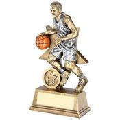 Male Basketball Figure with Star Backing image