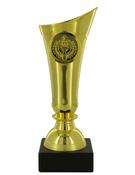 Gold Plastic Cup On black Marble Base image