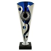 Blue and Silver Cup On Marble Base image