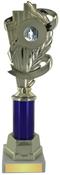 Gold Fan &amp; Ribbon Trophy image