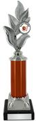 Leaf Design Trophy on Black Marble Base image