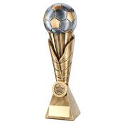 Gold Football On Leaf Burst Column image