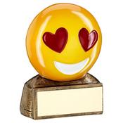 Yellow 'Red heart Eyes Emoji' Figure image