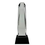 Tall Glass Column On Black Glass Base image