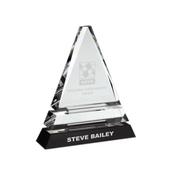 Clear Glass Pyramid Plaque image