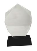 Clear Glass Plaque on Black Base image