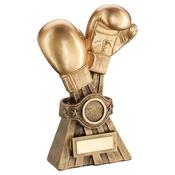 Bronze/Gold Boxing Gloves Trophy image