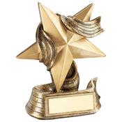 Gold Star and Ribbon Trophy image