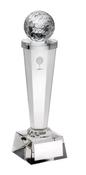 Clear Glass Column With Golf Ball