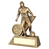 Bronze/Gold Female Football Mini Figure image