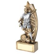 Male Football Figure on Star Net Backing image