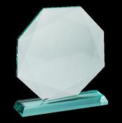 Glass Diamond Cut Octagon Award image