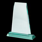 Jade Glass Award with Precision-Cut Edges image
