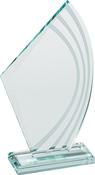 Glass Sail Plaque With Mirrored Highlights image