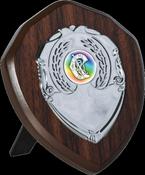 Walnut Shield With Chrome Front