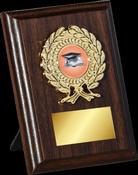 Walnut Plaque Gold Trim image