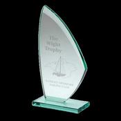 Jade Glass Sail Plaque