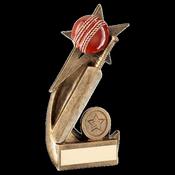 Cricket Ball and Bat on Shooting Star