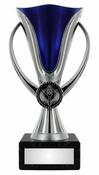 Silver &amp; Blue Cup On Marble image