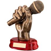 Microphone In Hand Trophy image