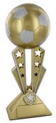 Gold Finish Soccer Ball On Star Tower image