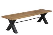 Charlotte Oak Bench 1.8 and 2.4 Metre image