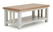 Eden Oak Coffee Table - Light Grey | Oak