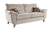 Billie Fabric 3 Seater Sofa - Brown | Charcoal | Cream | Grey | Silver