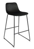 Emporia Velvet Bar Stool (Set of Two) - Black | Blush Pink | Green | Grey | Ochre | Royal Blue image