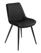 Silvia Dining Chair - Black | Blue | Light Grey | Taupe | Yellow - Black | Chrome Legs image
