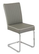 Bamberg Dining Chair - Grey | Taupe Leather image