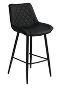 Silvia Bar Stool - 5 Colours Available - Black | Chrome Legs image