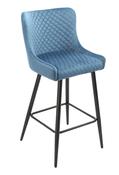Talia Bar Stool - Blue | Grey | Orange Velvet image