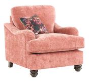 Millie Fabric Armchair - Charcoal | Pink | Silver | Taupe image
