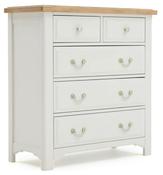 Eden Oak 2+3 Tallboy - Light Grey | Oak