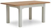 Eden Oak Extending Table 1.25 to 1.65 Metre - Light Grey | Oak image