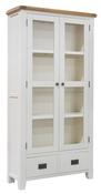 Skellig Oak 2 Drawer Glass Display Unit image