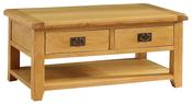 Saoirse Oak Coffee Table with 2 Drawers image