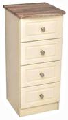 Milano 4 Drawer Locker - Cream Oak image