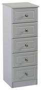 Grey Ash 5 Drawer Locker
