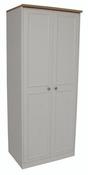 Heritage 2ft6 &amp; 3ft Plain Wardrobe - Charcoal | Grey | White image